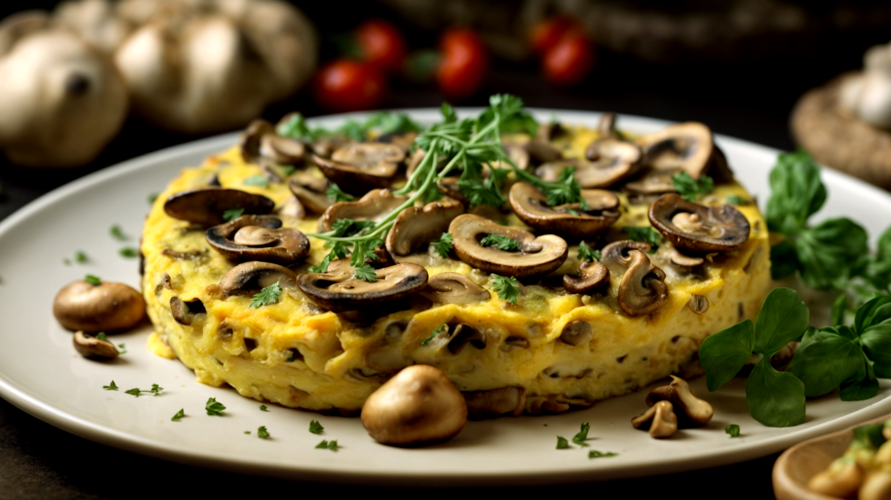 Frittata funghi topinambur"