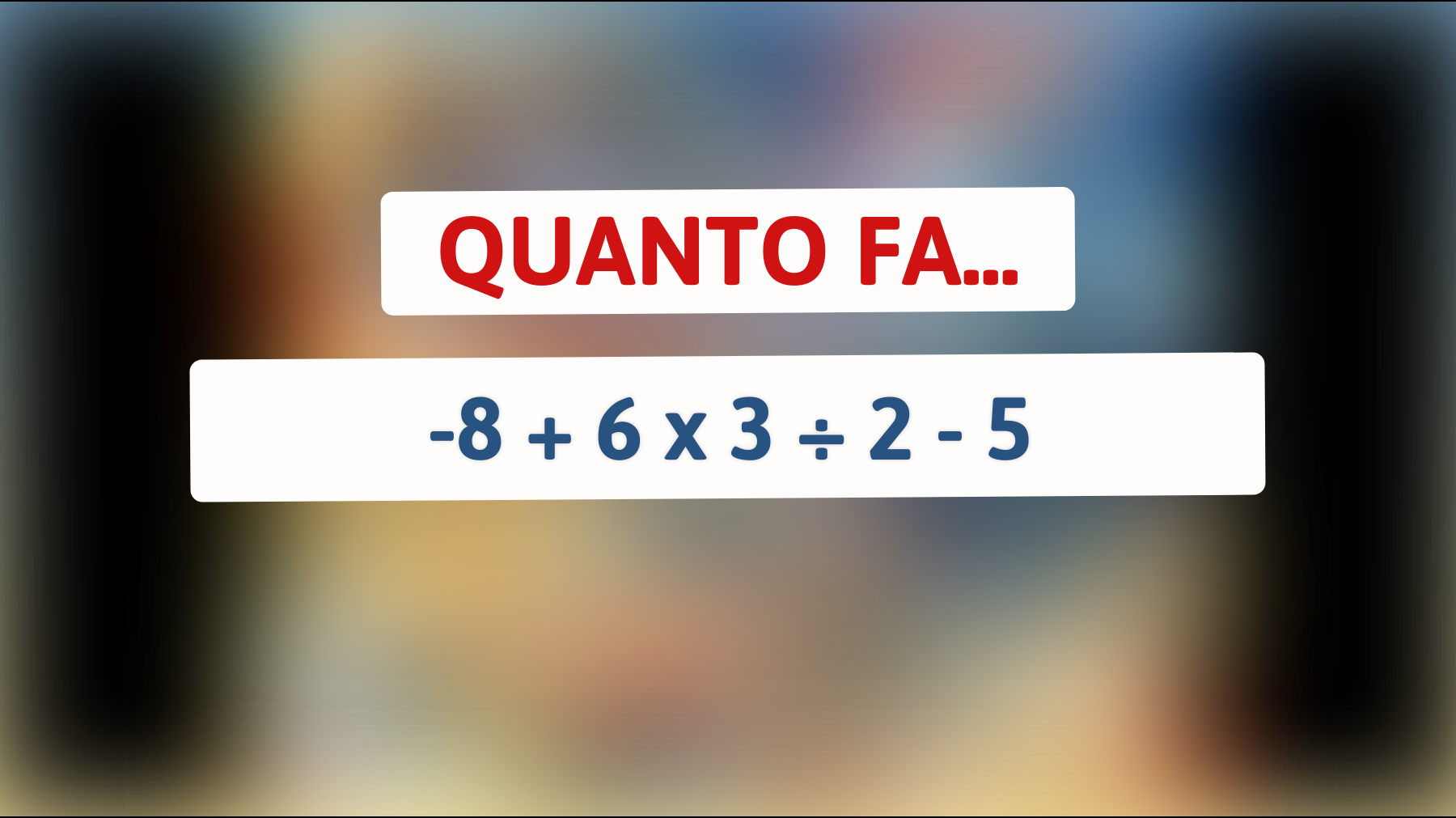 Sfida il tuo cervello: riesci a risolvere questo semplice enigma matematico? Scopri se sei veramente un genio!"