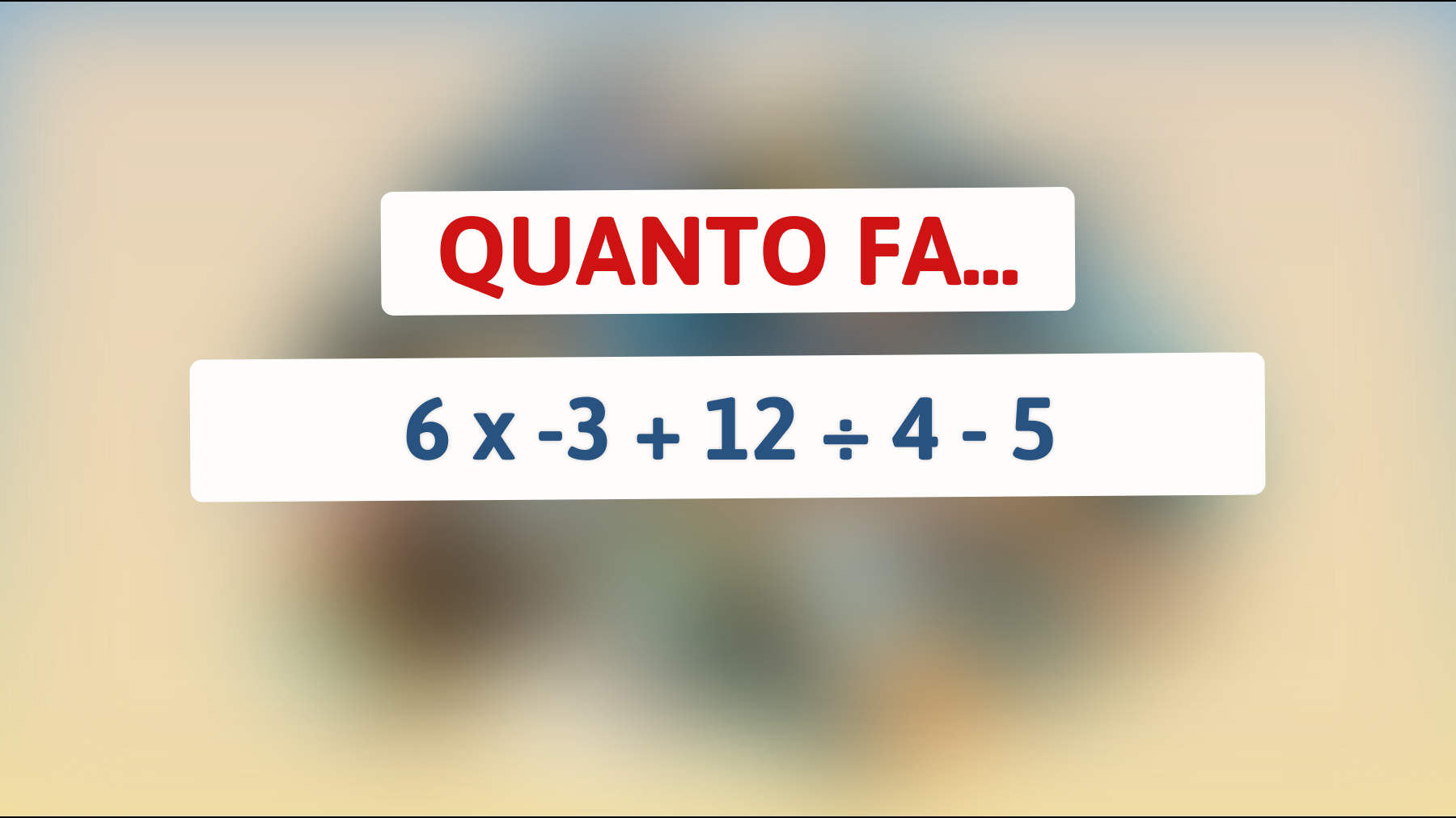 Solo le menti più brillanti possono risolvere questo indovinello matematico: accetti la sfida?"