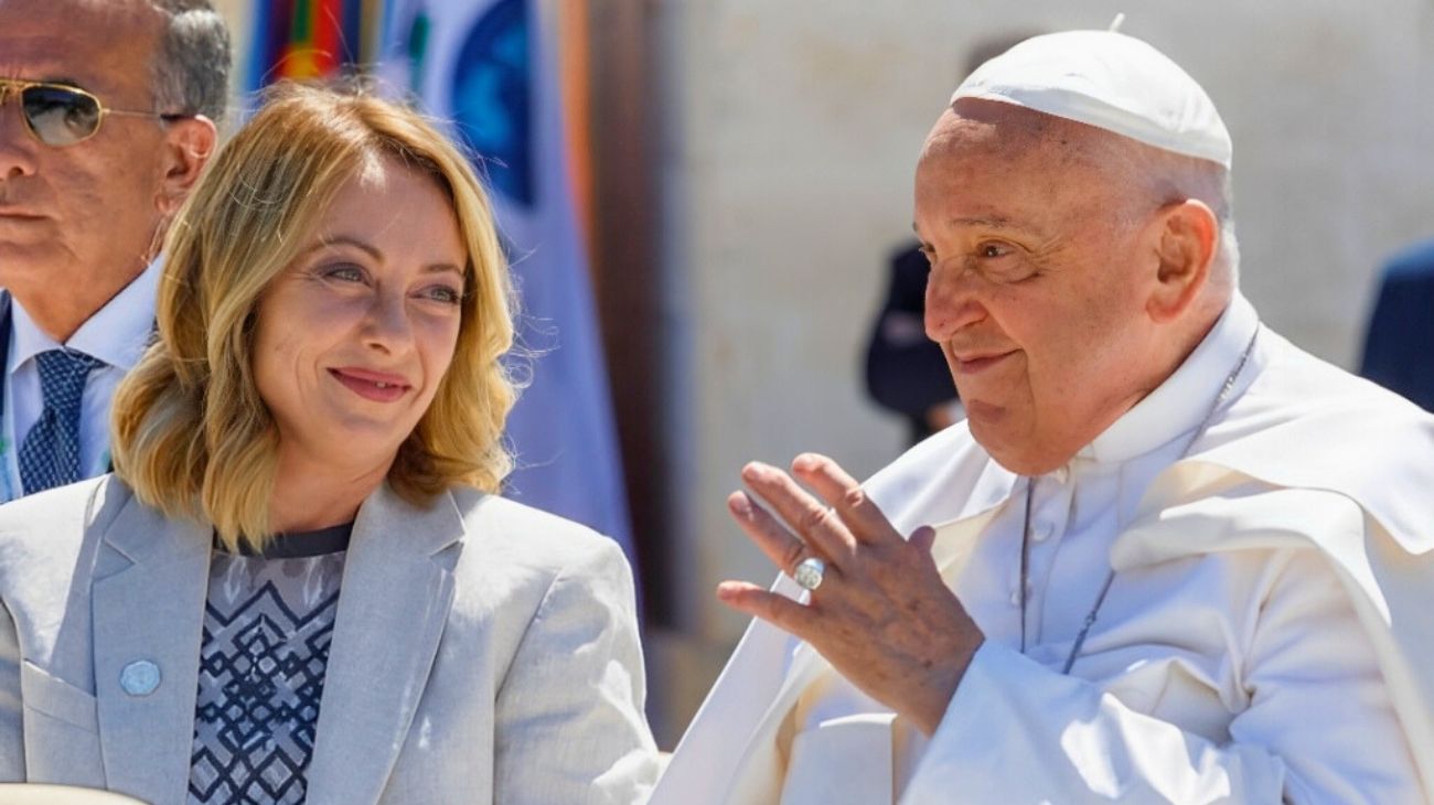 Giorgia Meloni e Papa Francesco