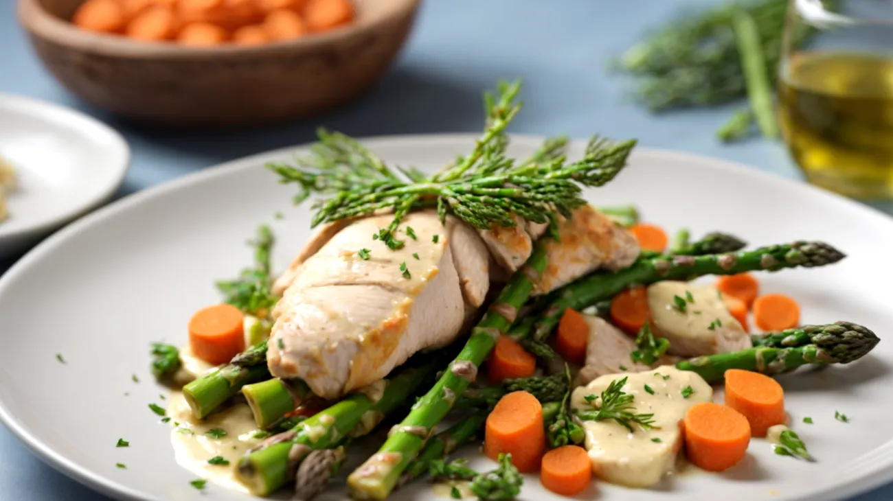 Pollo asparagi carote"