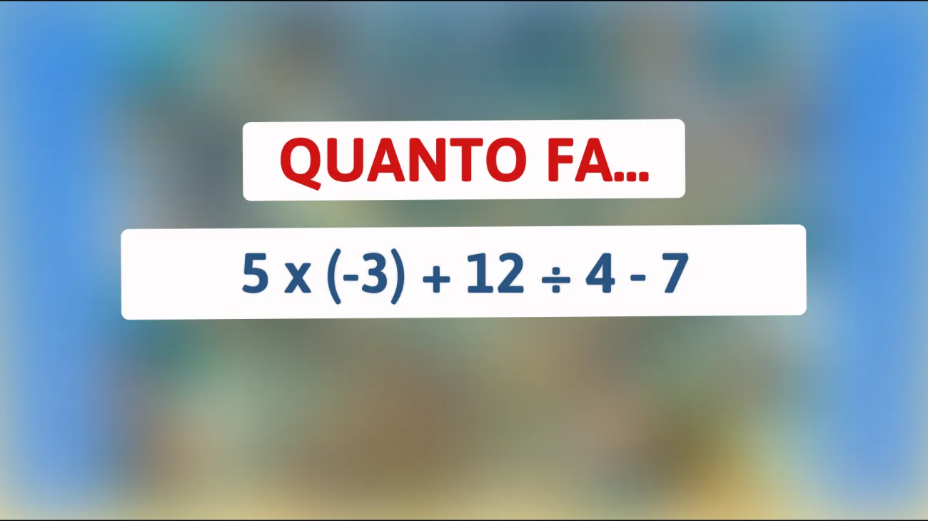 Scopri se la tua mente è davvero superiore risolvendo questo enigma matematico che solo il 1% delle persone può risolvere!"