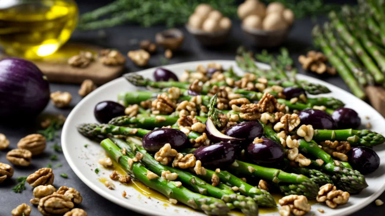 asparagi melanzane noci"